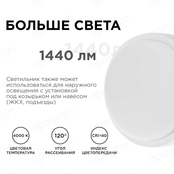 Накладной светодиодный светильник Apeyron 28-09