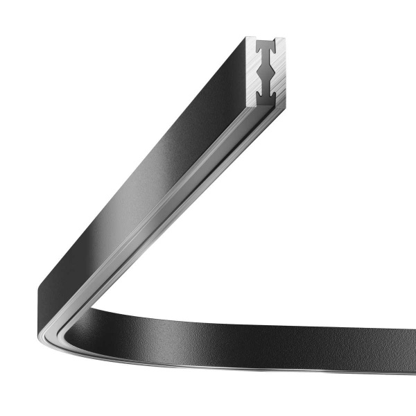 Радиусный коннектор для шинопровода Flarity черный Maytoni Technical FLARITY Accessories for tracks Flarity TRX154-RC80-B