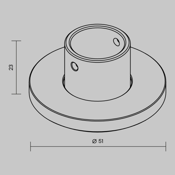 Основание напольное для круглого шинопровода Maytoni Technical Accessories for tracks Levity TRA184BC-R-11B Основание напольное для круглого шинопровода Maytoni Technical Accessories for tracks Levity TRA184BC-R-11B