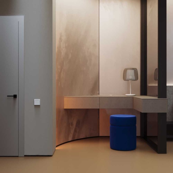 Выключатель встраиваемый S70 карточный 16А, (белый матовый) Voltum VLS010702