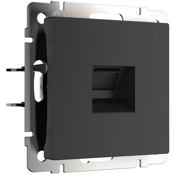 Розетка Ethernet RJ-45 cat. 6A экранированная (черный матовый) W5120108/ a069685