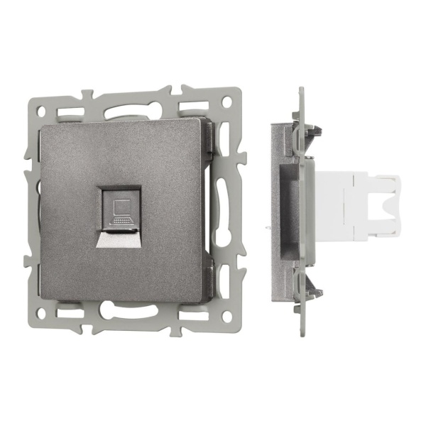 Механизм компьютерной розетки SCT-MPC1-PL-GR (RJ-45, CAT6) Arlight 045335