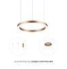 Подвесной светодиодный светильник Milosh Tendence 0685CLA-100GD