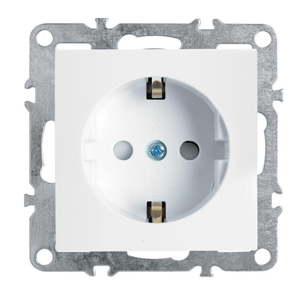 Розетка Feron Stekker Эрна c/з 16A 250V с защитной шторкой белый PST16-9110-01 39317 Розетка Feron Stekker Эрна c/з 16A 250V с защитной шторкой белый PST16-9110-01 39317