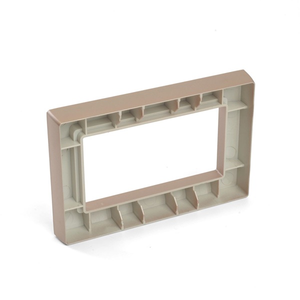 Рамка 2-местная (без перемычки), пластик, Stekker, PFR00-7012-02 Катрин, шампань 50049