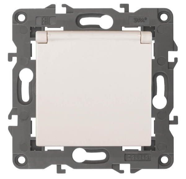 Розетка ЭРА Elegance 2P E Schuko со шторками с крышкой 16A 250V 14-2103-02 Б0034279 Розетка ЭРА Elegance 2P E Schuko со шторками с крышкой 16A 250V 14-2103-02 Б0034279