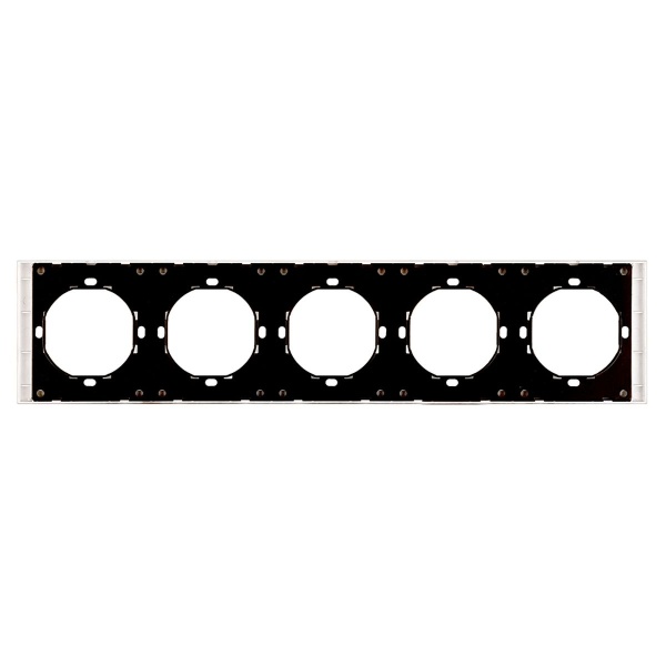 Рамка 5-местная, Stekker Мия, PFR00-3005-01, белая магнолия 50460