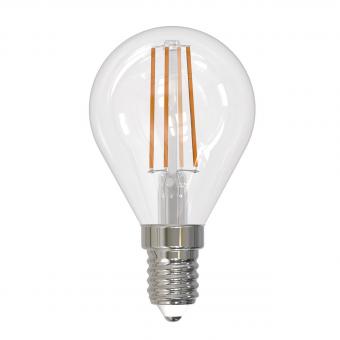 Лампа светодиодная (UL-00005172) E14 9W 3000K прозрачная LED-G45-9W/3000K/E14/CL PLS02WH
