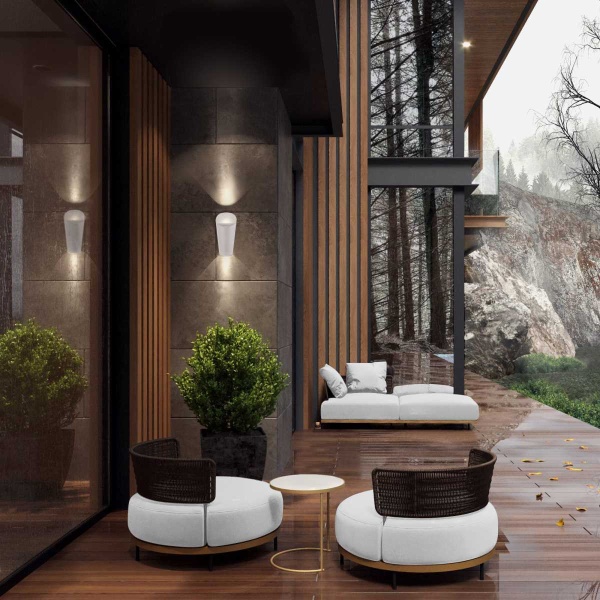 Уличный настенный светодиодный светильник Elektrostandard Tronc 1539 Techno Led белый a053447