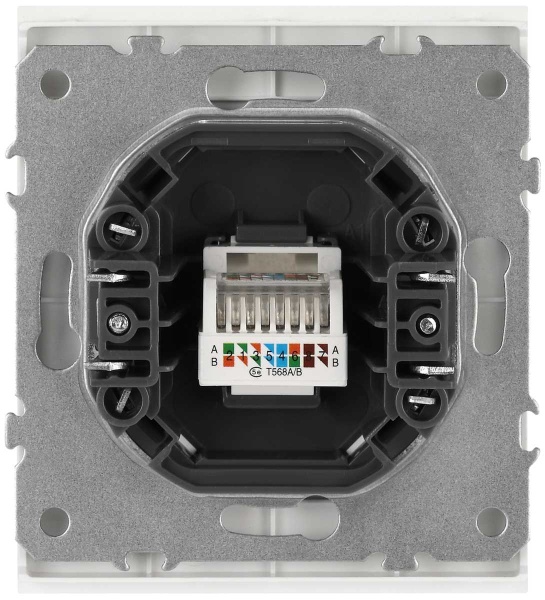 Розетка ЭРА Arktik 16-3107-01 информационная RJ45 белый Б0070474