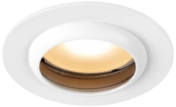 Светильник встраиваемый алюминиевый ЭРА KL109 WH/SL под лампу MR16 GU5.3 белый/серебро матовый Б0061829