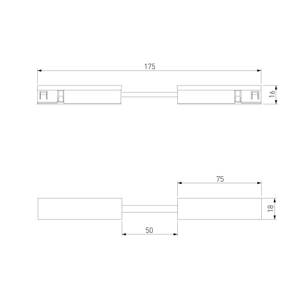 Гибкий коннектор никель Elektrostandard 85007/00_система Лайн a072714