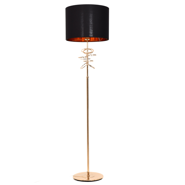 Торшер Lumina Deco Milari LDF 5530 F.GD+BK