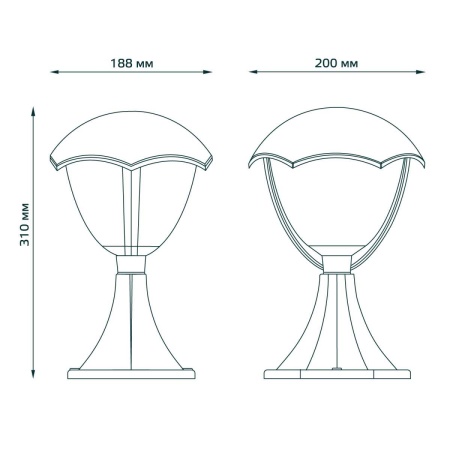 Уличный светильник Gauss Aura GD029