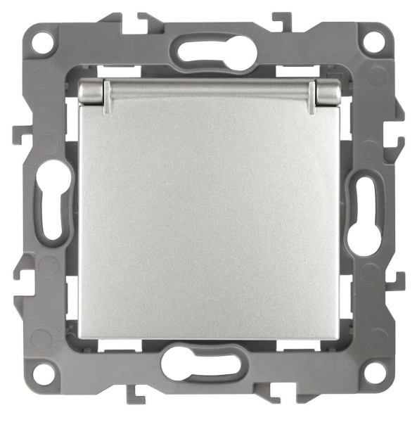 Розетка ЭРА 12 2P E Schuko со шторками с крышкой 16A 250V 12-2103-03 Б0014695 Розетка ЭРА 12 2P E Schuko со шторками с крышкой 16A 250V 12-2103-03 Б0014695