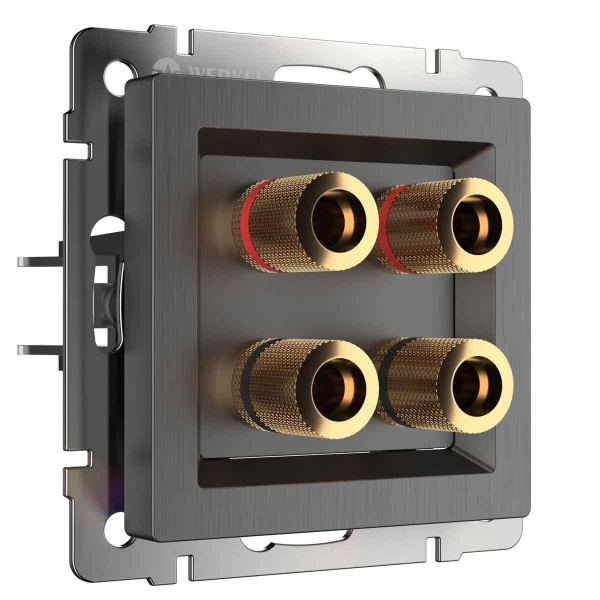 Акустическая розетка Werkel (графит рифленый) W1185004 4690389158698 Акустическая розетка Werkel (графит рифленый) W1185004 4690389158698