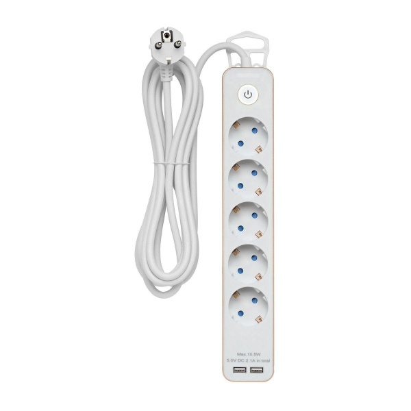 Удлинитель Duwi 2хUSB 5гн 3м с/з 32070 8 Удлинитель Duwi 2хUSB 5гн 3м с/з 32070 8