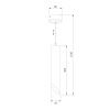 Подвесной светильник Eurosvet 7011 MR16 WH/GD белый/золото