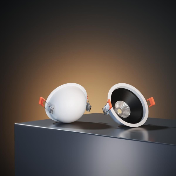 Встраиваемый светодиодный светильник Elektrostandard Slide 25083/LED 6W 4200K белый/чёрный a062942