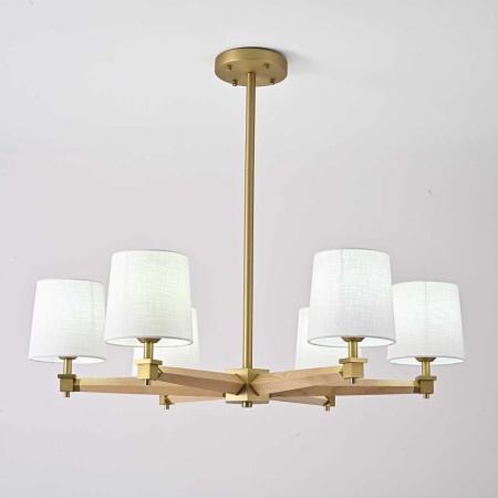 Подвесная люстра Imperium Loft Jorgenson D85 White/Light Wood 203575-26