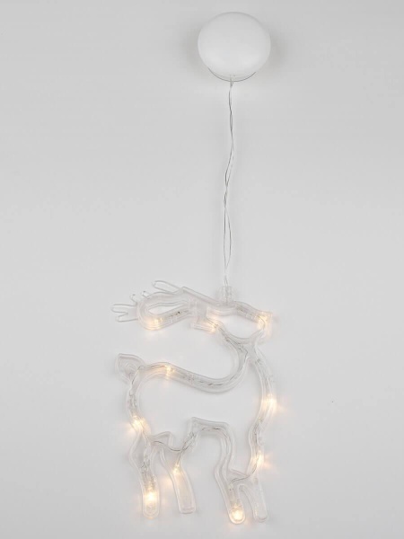 Подвесной светодиодный светильник «Олень» Uniel ULD-H1419-010/STA/3AAA Warm White IP20 Deer UL-00007252 Подвесной светодиодный светильник «Олень» Uniel ULD-H1419-010/STA/3AAA Warm White IP20 Deer UL-00007252