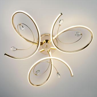 Потолочный светодиодный светильник Eurosvet Saona 90099/3 золото
