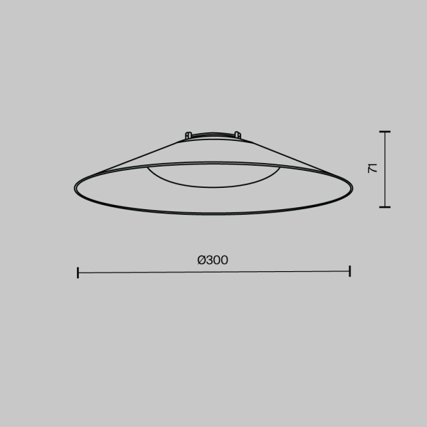 Подвесной светодиодный светильник Maytoni Technical Pendant system Parity Campana TR127B-12W3K-W