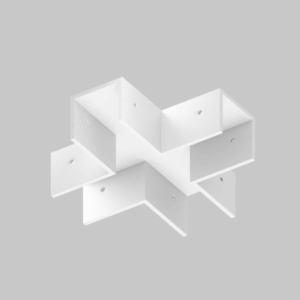 Коннектор X-образный Maytoni Outdoor для профиля Elasity IP O-TR001-CC-W