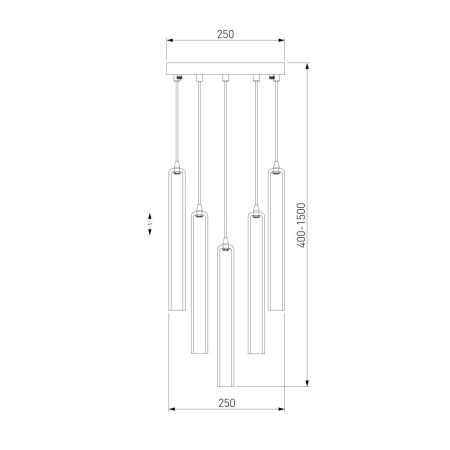 Подвесная люстра Eurosvet Lynn 50381/5 хром