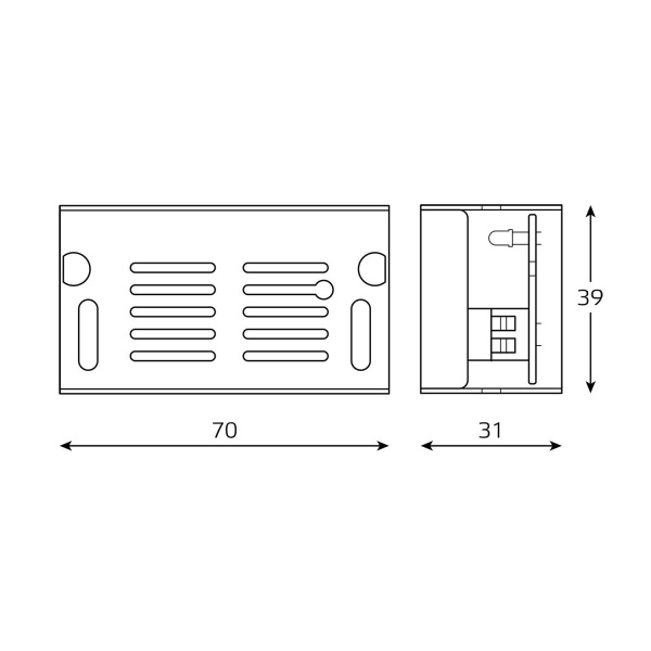 Блок питания Gauss 15W 12V IP20 BT500