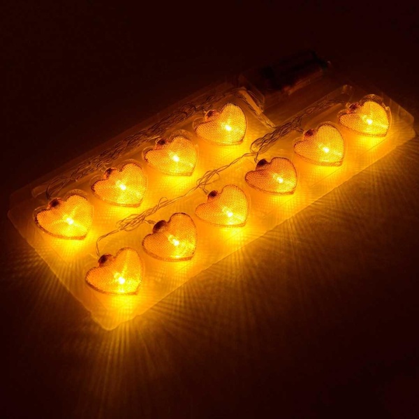 Гирлянда светодиодная Apeyron сердце 15-61