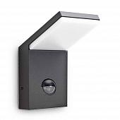 Уличный настенный светодиодный светильник Ideal Lux Style AP1 Sensor Antracite