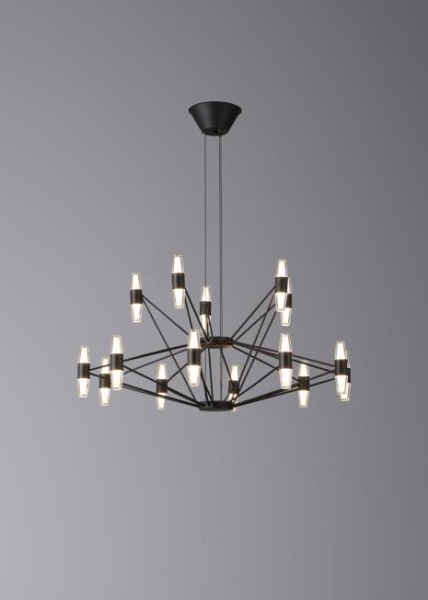 Люстра подвесная Alfa Light F3024-60 BLACK