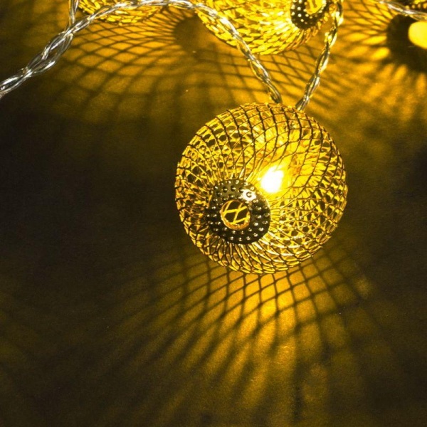 Cветодиодная гирлянда Sneha Шарик 230V теплый белый статичный A-463