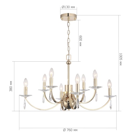 Подвесная люстра ST Luce Elegance SL1405.203.08