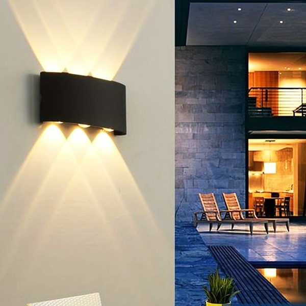 Уличный настенный светодиодный светильник Reluce 86833-9.2-006KT LED6*1W BK