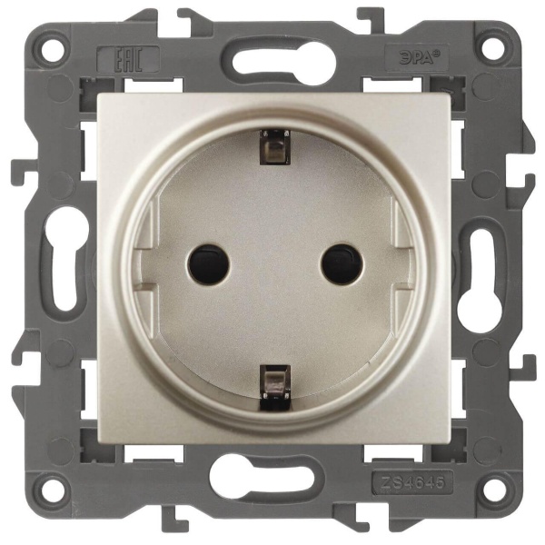 Розетка ЭРА Elegance 2P E Schuko со шторками 16A 250V 14-2102-04 Б0034275 Розетка ЭРА Elegance 2P E Schuko со шторками 16A 250V 14-2102-04 Б0034275