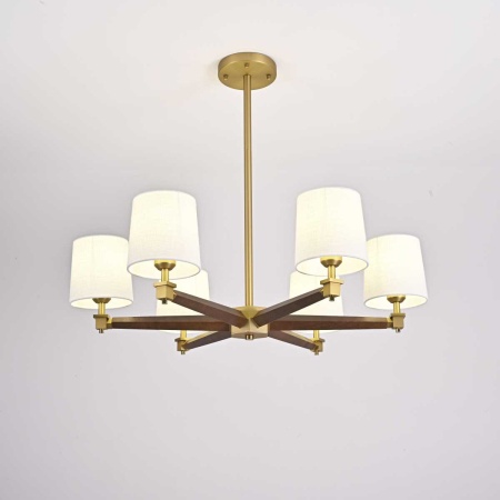 Подвесная люстра Imperium Loft Jorgenson D85 White/Dark Wood 203574-26