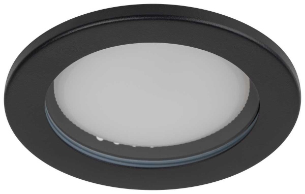 Встраиваемый светильник влагозащищенный ЭРА KL95 SBK SET 5 под лампу GX53 IP44 черный набор 5 шт Б0070921