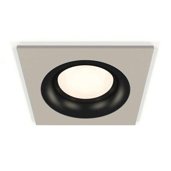 Комплект встраиваемого светильника Ambrella light Techno Spot XC7633002 SGR/PBK серый песок/черный полированный (C7633, N7011)