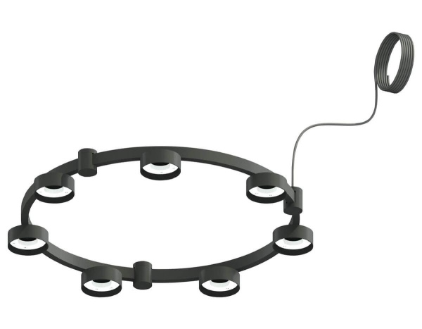 Корпус подвесной люстры Ambrella light DIY Spot Techno Ring SBK черный песок C9238 Корпус подвесной люстры Ambrella light DIY Spot Techno Ring SBK черный песок C9238