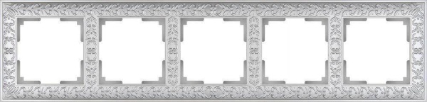 Рамка Werkel Antik на 5 постов жемчужный WL07-Frame-05 4690389063534