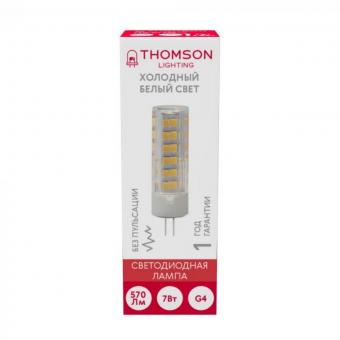 Лампа светодиодная Thomson G4 7W 6500K прозрачная TH-B4233