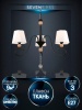 Подвесная люстра Seven Fires Shanita WD3590/3P-BK-WT