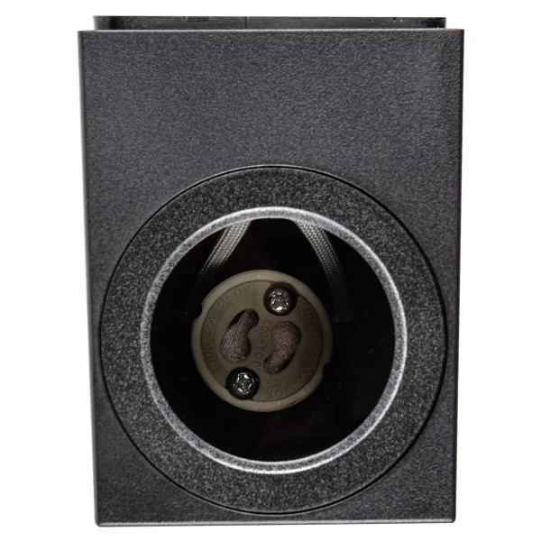 Уличный настенный светильник Uniel UUL-P42A 2х6W/GU10 IP65 BLACK UL-00010513