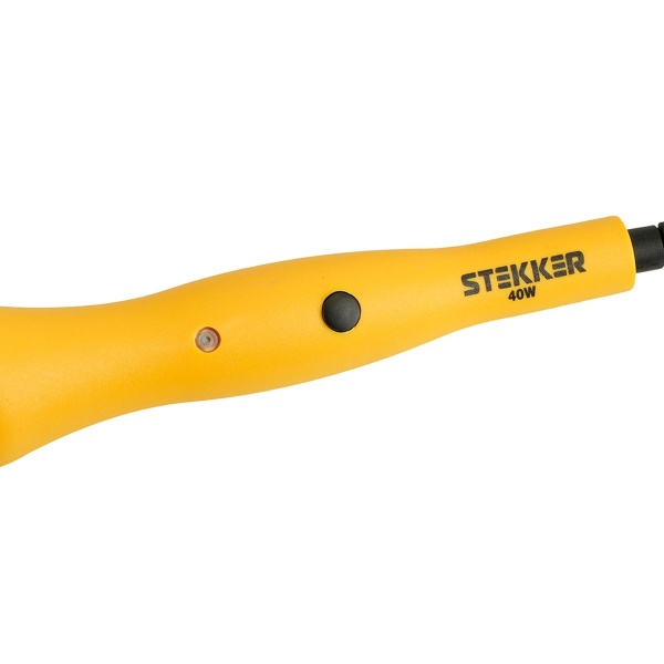 Паяльник 40W с кнопкой вкл., нихромовый нагреватель, долговечное жало, 230В PLE201- 40 49800