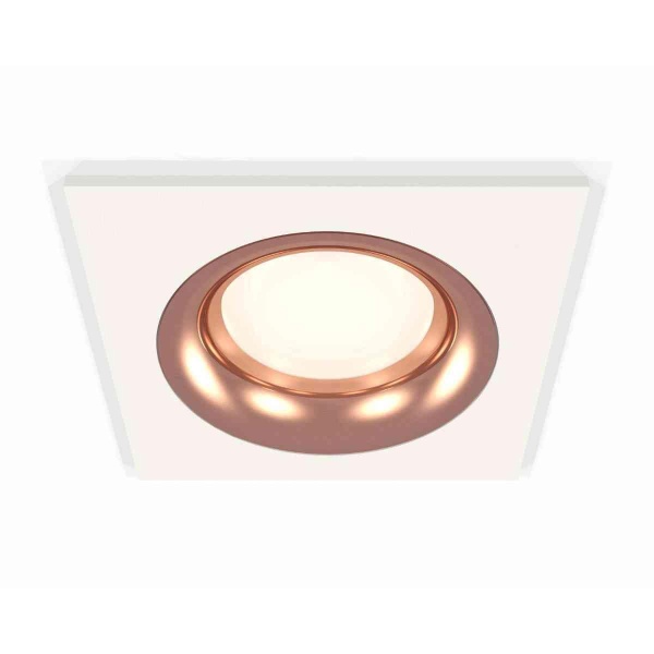 Комплект встраиваемого светильника Ambrella light Techno Spot XC7631006 SWH/PPG белый песок/золото розовое полированное (C7631, N7015)