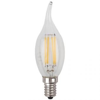 Лампа светодиодная филаментная ЭРА E14 7W 4000K прозрачная F-LED BXS-7W-840-E14