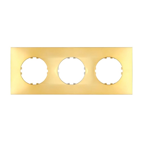 Рамка LK Studio 3-постовая квадрат (золото) Vintage-Quadro 884316-1