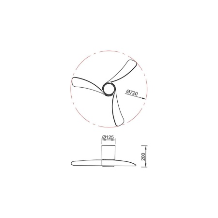 Люстра-вентилятор Mantra NEMO XS 9054